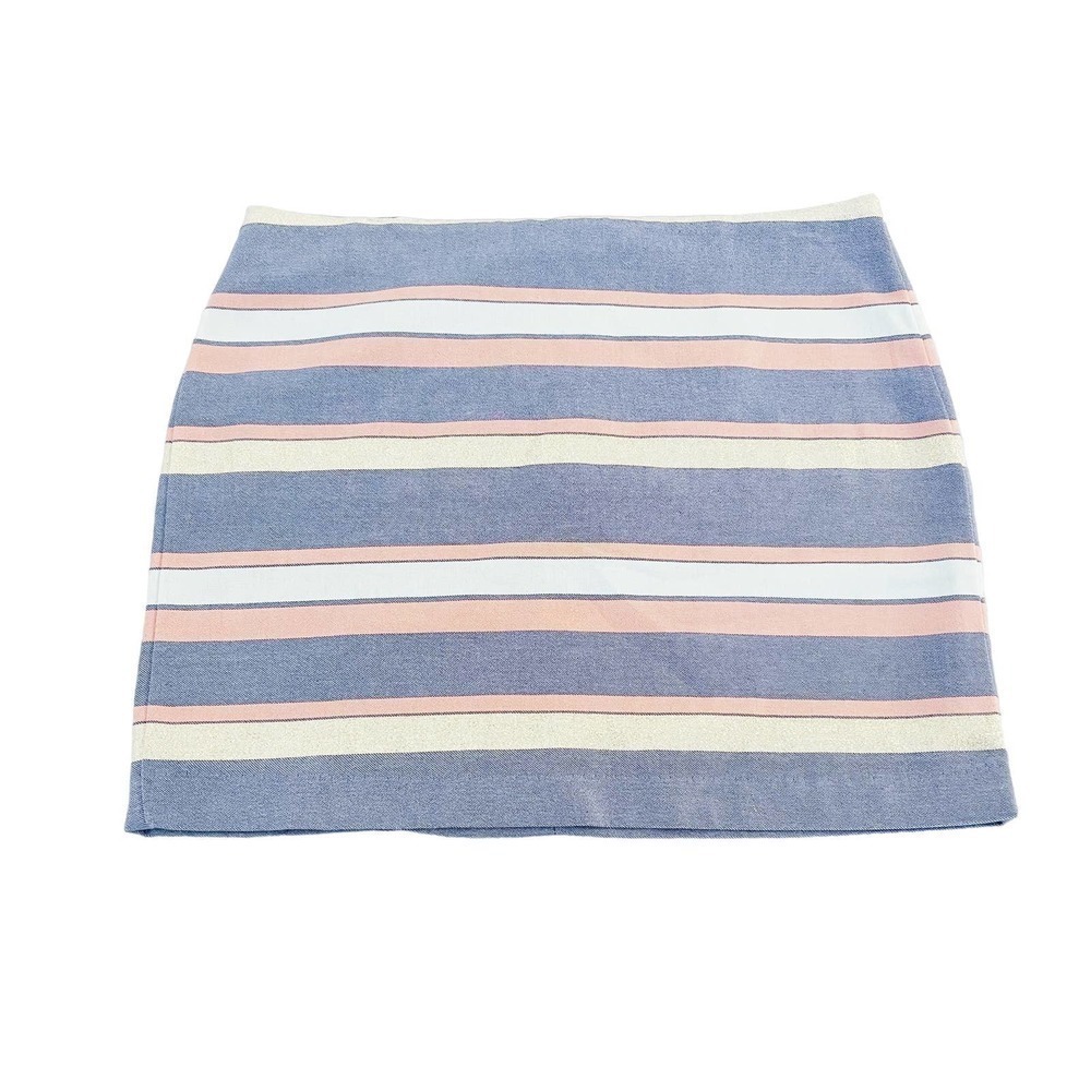 GAP Striped Pencil Skirt Metallic Accents SZ06 NWT